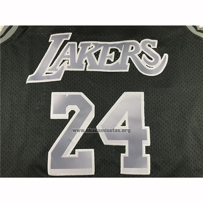 Camiseta Los Angeles Lakers Kobe Bryant NO 24 Hardwood Classics Negro